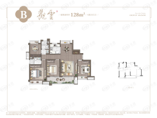 德信建发玖熙府4室2厅2卫户型图