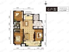 荣盛锦绣阅山G户型户型图