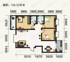 佳信花园3室2厅2卫户型图