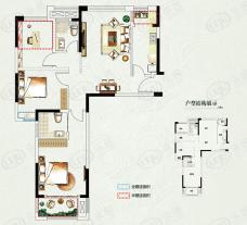 珑璟轩2室2厅2卫户型图