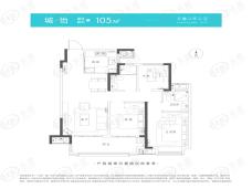 金科奥园·江山城3室2厅2卫户型图