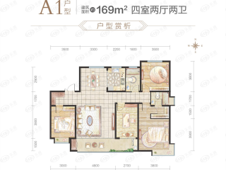 新城·悦隽江山A1户型图