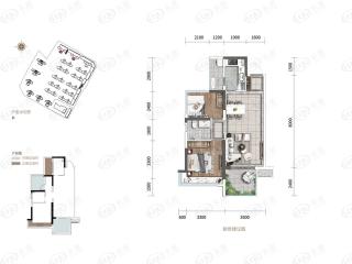 万福安居小区D1户型图