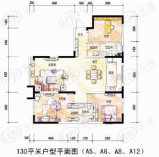 吉林中海国际社区2室2厅1卫户型图