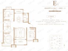 迁西荣盛锦绣观邸E户型户型图