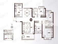 湘潭恒大华府7栋103户型户型图