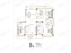 博译上坤·云峯4室2厅3卫户型图