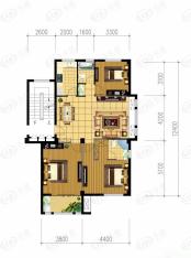 坤源-绿洲半岛A1户型图户型图