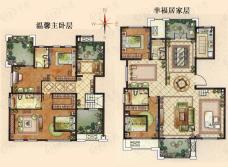 龙湖龙誉城花千树天籁5室5厅4卫15#乙单元802室290平米户型图