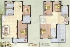 绿江太湖城黄金水岸5室3厅4卫户型图