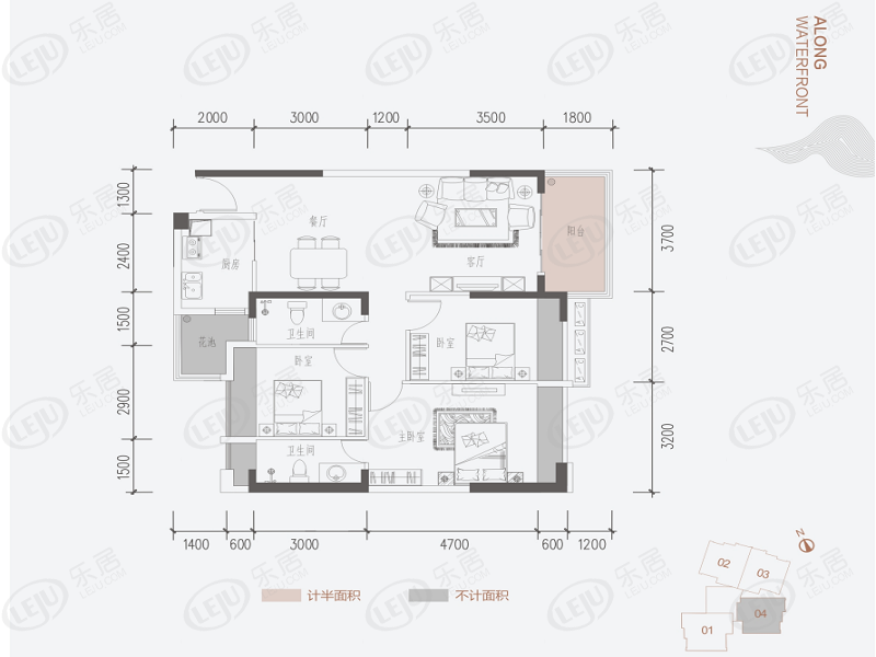 香滨水岸住宅,商铺 户型面积105~136㎡ 均价约13000元/㎡
