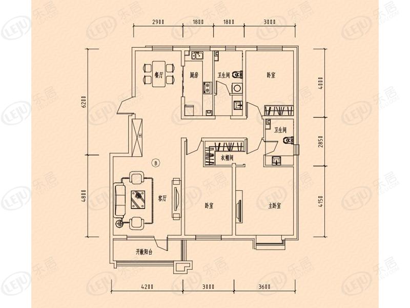 福美健康城·公园郡户型推荐 均价约9800元/㎡