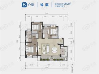 嘉合凤凰岛二期B户型图