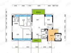 碧桂园天誉·大明府2B户型户型图