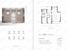 雅戈尔新湖景花苑C户型户型图