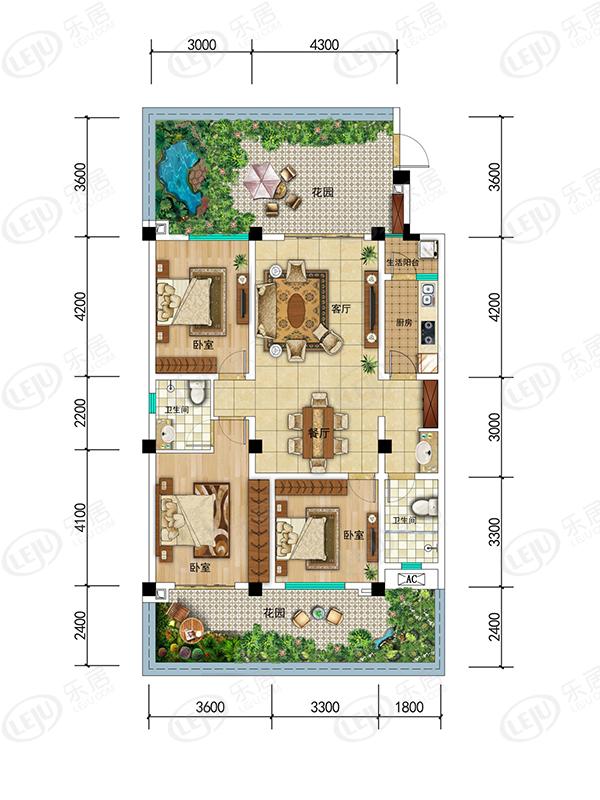 南湖片区商圈20期南湖世家 户型建面约83.96~219.6㎡