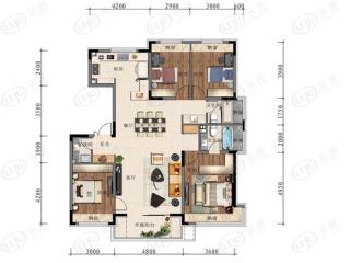 中国铁建花语城142户型图