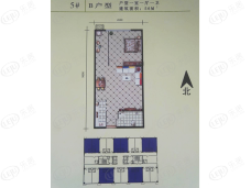 中和御苑1室1厅1卫户型图