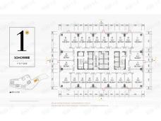 财信半岛铂寓1#SOHO户型图