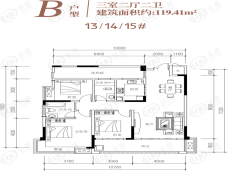 宝基·壹方玖誉宝基·壹方玖誉B户型户型图