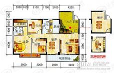 沃德梦想C-1型：3房2厅2卫户型图