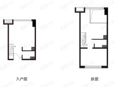 绿地璀璨星座1室户型图