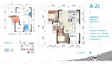 汇东星城A-2户型户型图
