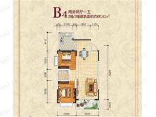 富景花园2#/3#楼 B4户型户型图