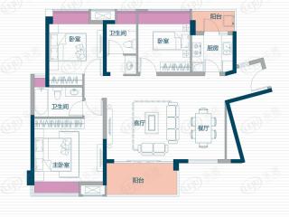 东江学府B户型户型图