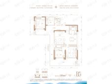 金地海南自在城B5户型户型图