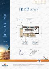 碧桂园十里金滩钻石郡Y120B户型图