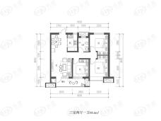 华山星岄府3室2厅1卫户型图