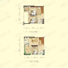 文峰宝邸A4复式 3室2厅2卫户型图