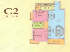 欣雅山庄C2户型图2室2厅1卫1厨 95.00㎡户型图