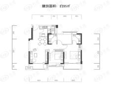 青青佳园3室2厅2卫户型图