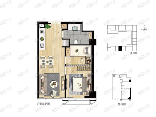 水韵花都A3户型户型图