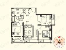 纽宾凯汉City都会中心汀澜公馆H5户型户型图