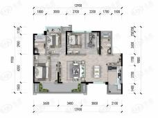 德阳绿地智慧公园城4室2厅2卫户型图