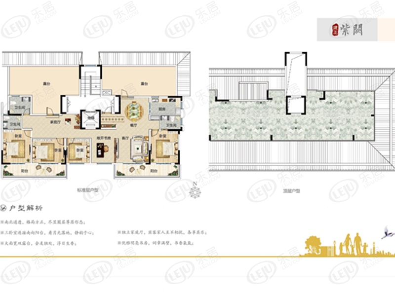 建正紫阙住宅户型曝光 户型面积120.36~199.71㎡