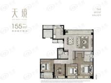 华润置地·九悦建面约155㎡户型户型图