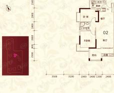 名汇嘉园7座 02单位户型图