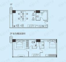 越秀星汇君泊越天地B3-2户型户型图