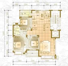 天鸿·天府三房二厅二卫-132.41平方米-15套户型图