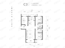 融创·唐庭壹号3室2厅2卫户型图