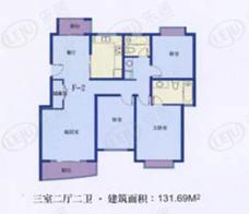 月泉湾名邸房型: 三房;  面积段: 119.83 －131.69 平方米;户型图