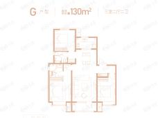 曹妃甸富力城3室2厅2卫户型图