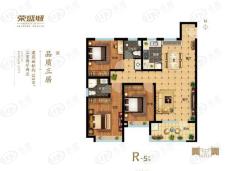 荣盛城3室2厅2卫户型图