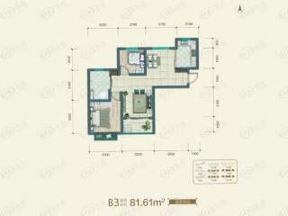 秋实学院里B3户型户型图