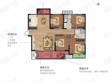 建业熙和府3室2厅2卫户型图