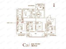 濮阳建业·璞园4室2厅2卫户型图
